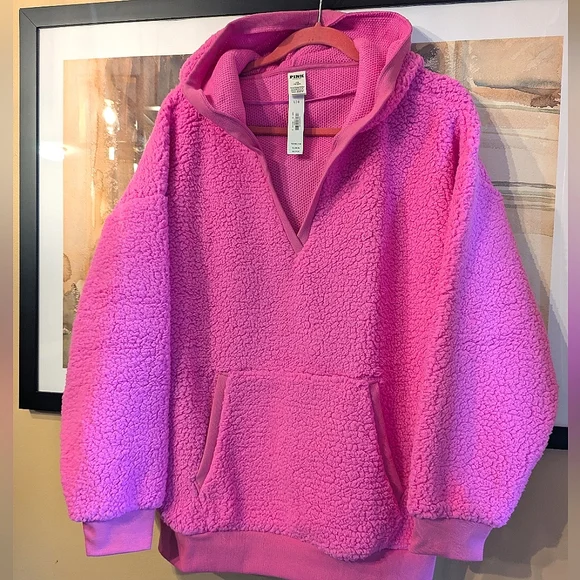 Victoria's Secret Pink Pullover Hoodie L New - Picture 2 of 15